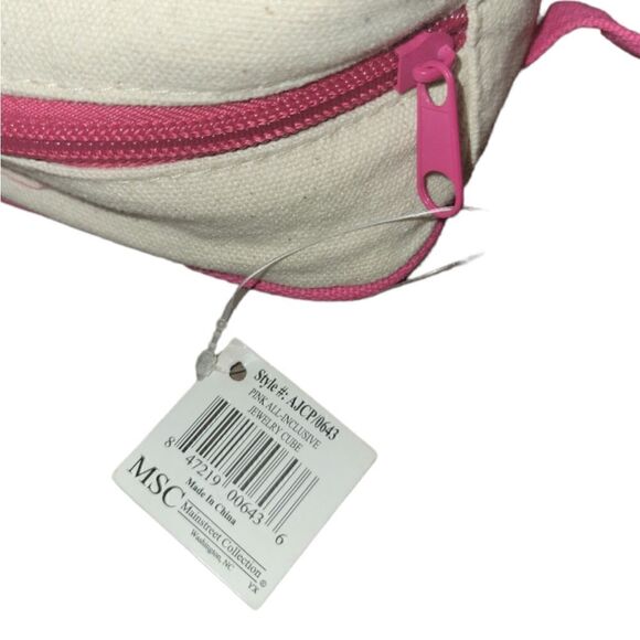 NWT Mainstreet Collection Canvas Square Jewelry Travel Storage Organizer Case - Picture 13 of 13